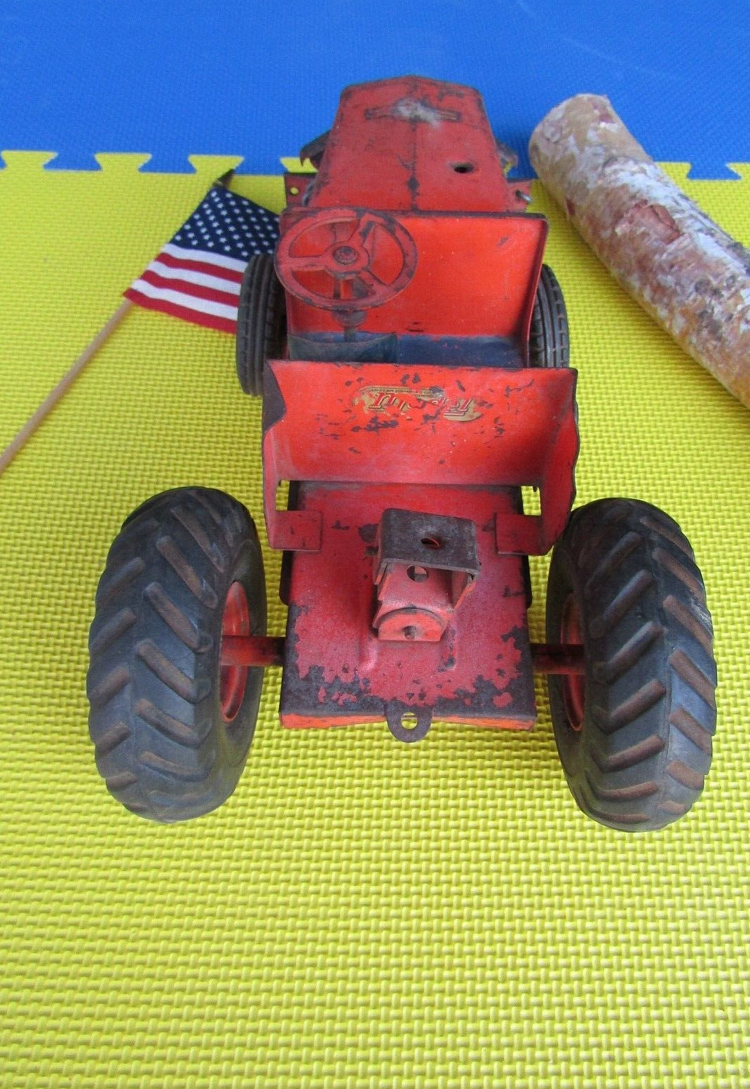 U.S.A.F. Charles Wm. Doepke Mfg Co. metal toy tractor !