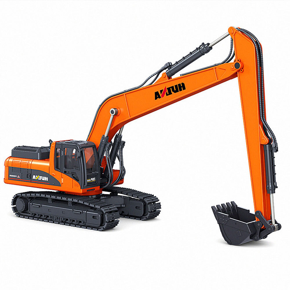 1:50 Excavator Construction Vehicle Model Diecast Toy Truck Boys Toys Kid Orange