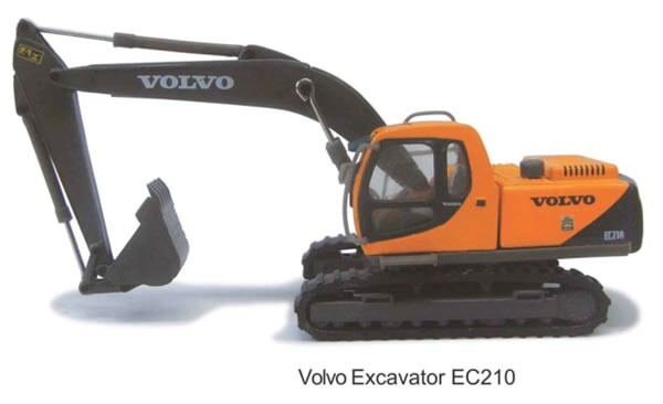 Atlas HO 30000084 Die-Cast Volvo Excavator EC210 New In Box