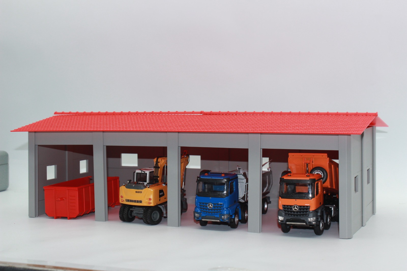 Vehicle Depot Storage Enclosure Workshop 1:50 for Or Construction Machine Halle
