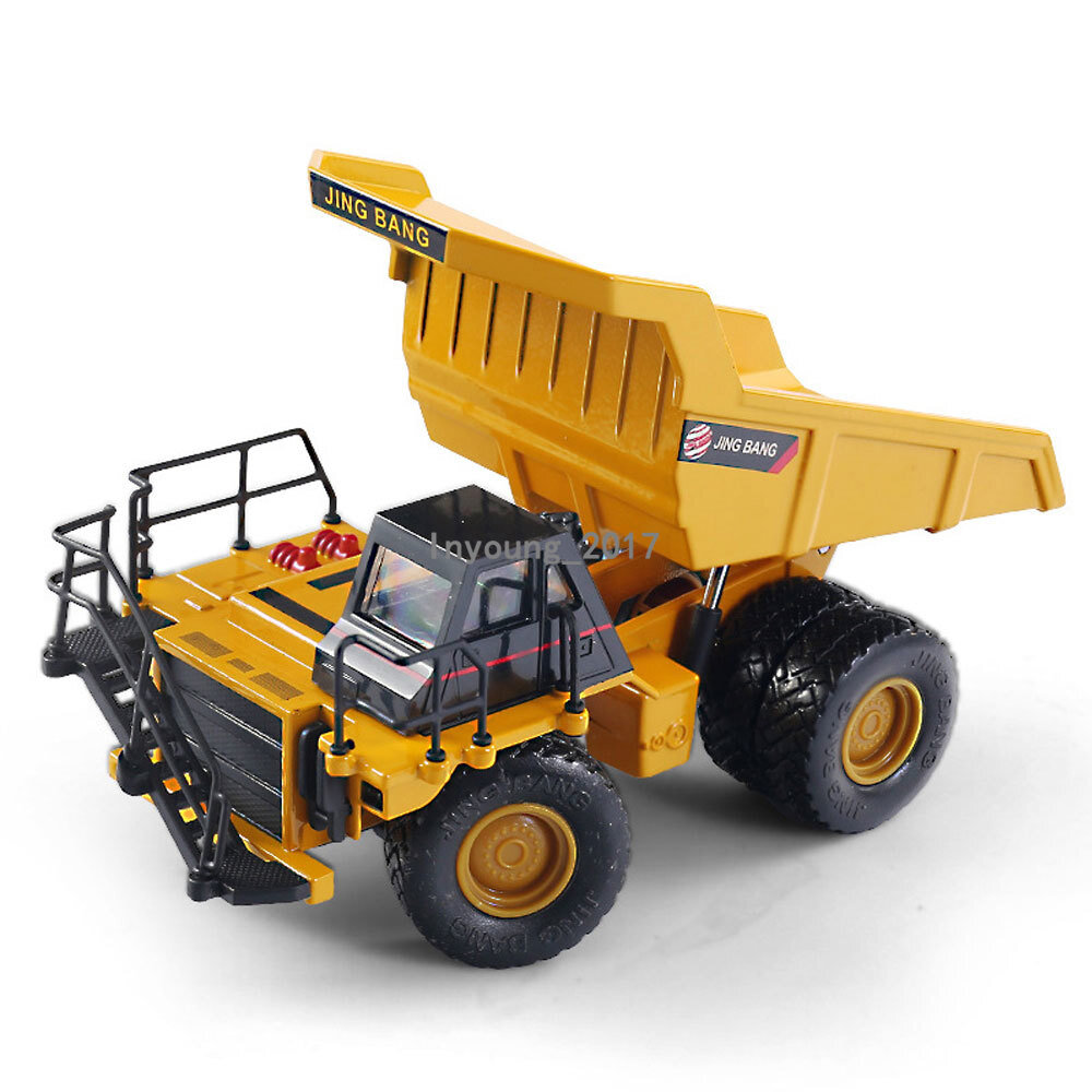 1/80 Dump Truck Toy Construction Vehicle Model Diecast Toy Cars for Boys Yellow
