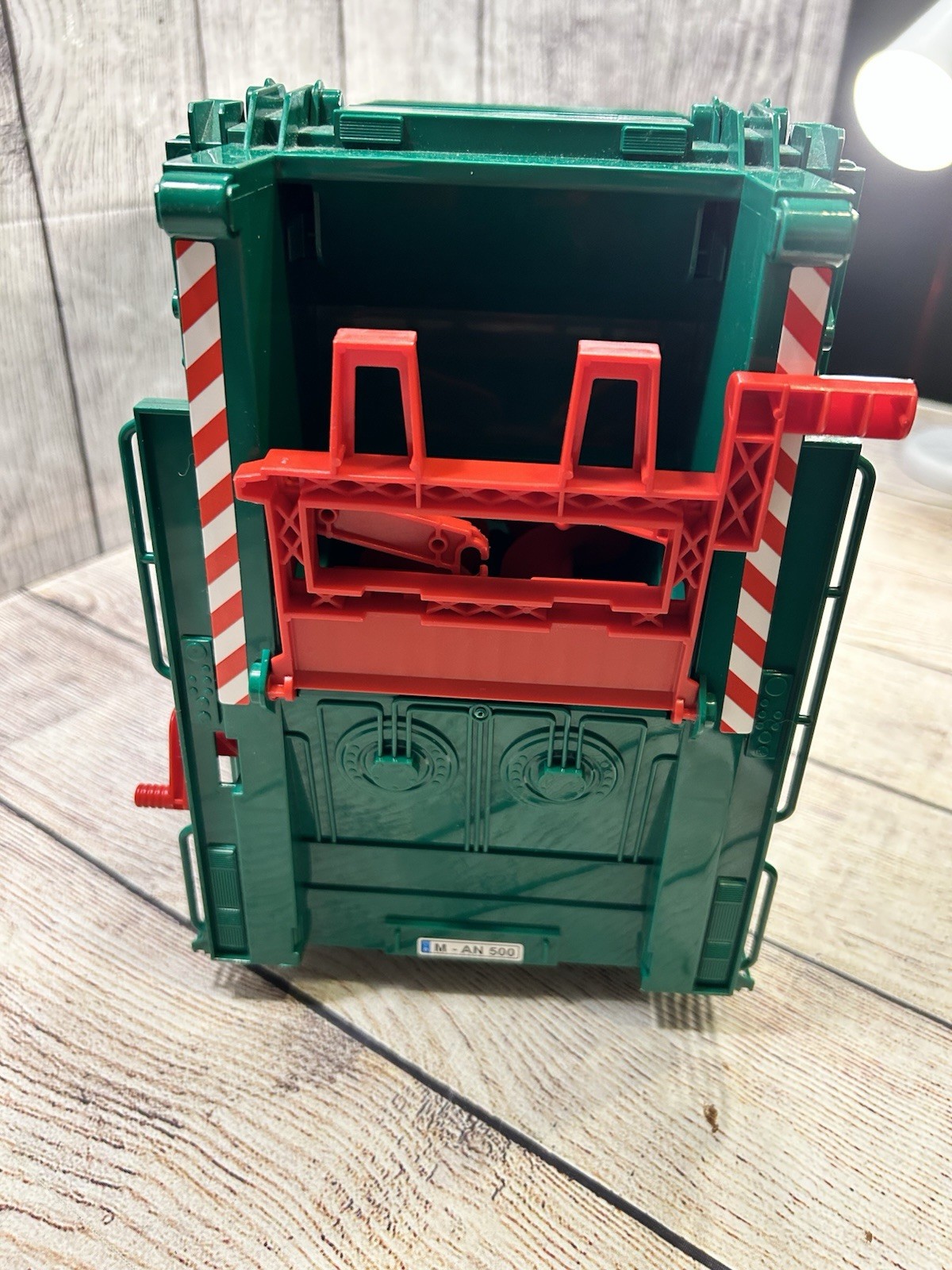 Bruder MAN TGS Recycling Truck 1/16 03763 Green Garbage Bin Loader Germany