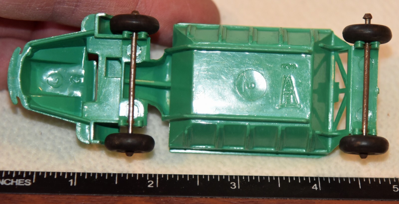 RARE Vintage Green Bottom Dump Truck by Banner