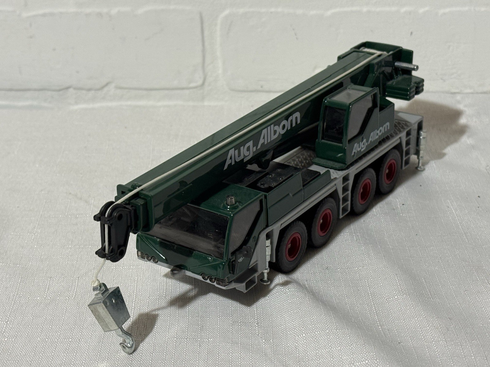 1/55 Siku Super 3730 Autokran Aug. Alborn Mobile Crane Truck Made in Germany