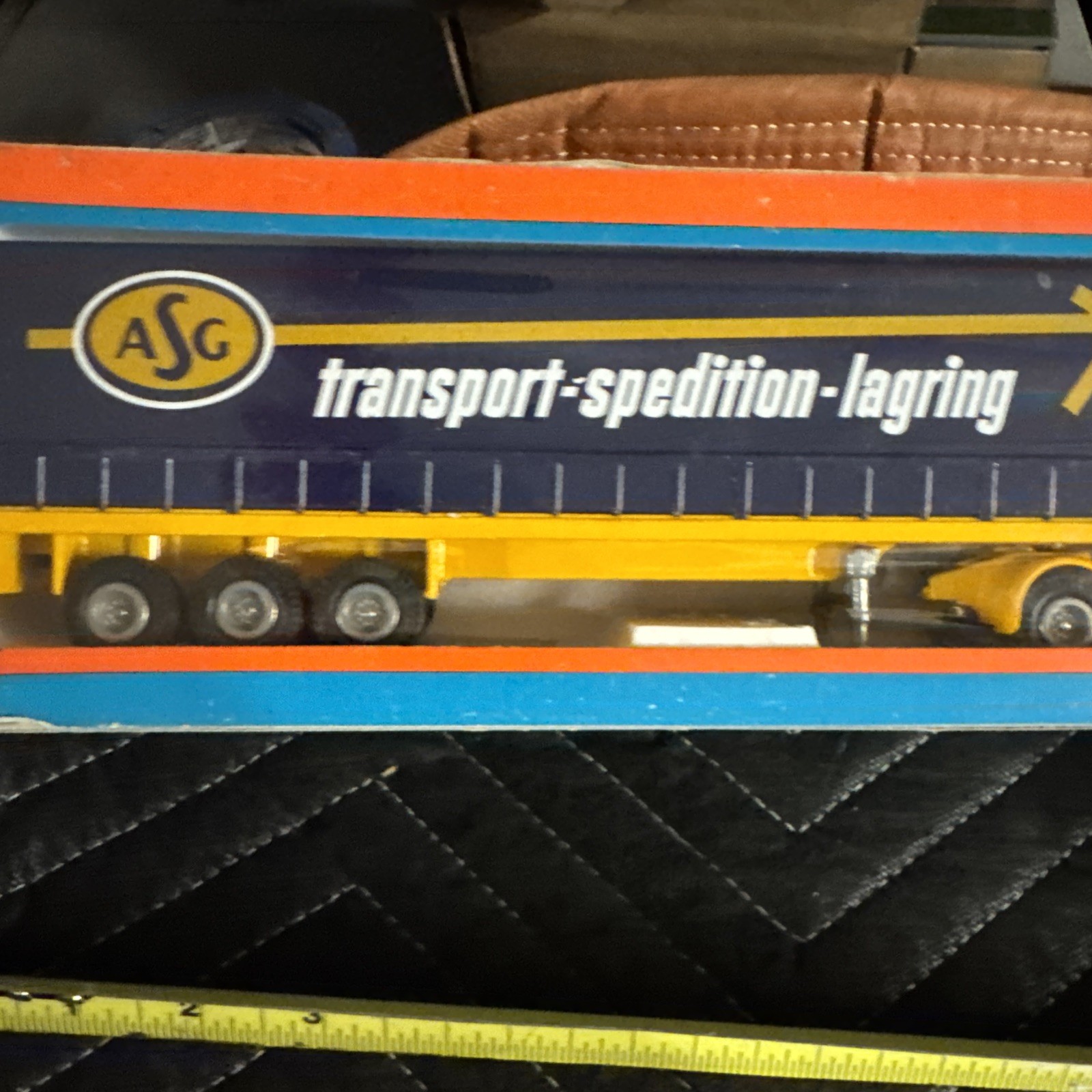 TEKNO 1/50 427 VOLVO F89 F 89 TRUCK WITH TRAILER ASG TRANSPORT