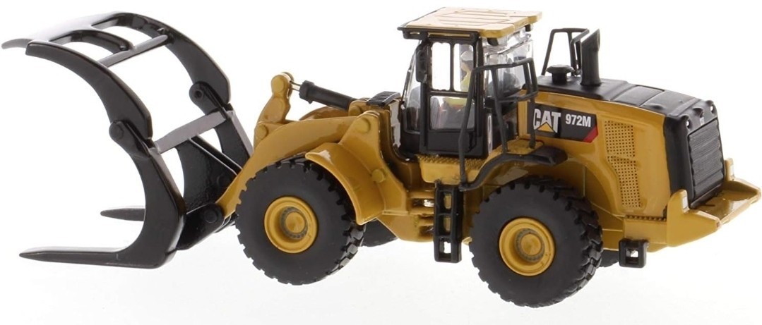 1/87 CAT Caterpillar 972M Wheel Loader w/ Log Fork – HO Series Diecast 85950
