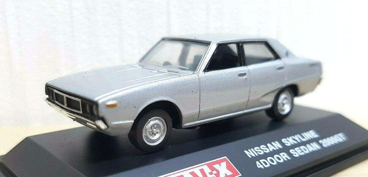 1/72 Real-X NISSAN SKYLINE 2000GT 4 DOOR SEDAN SILVER diecast car model