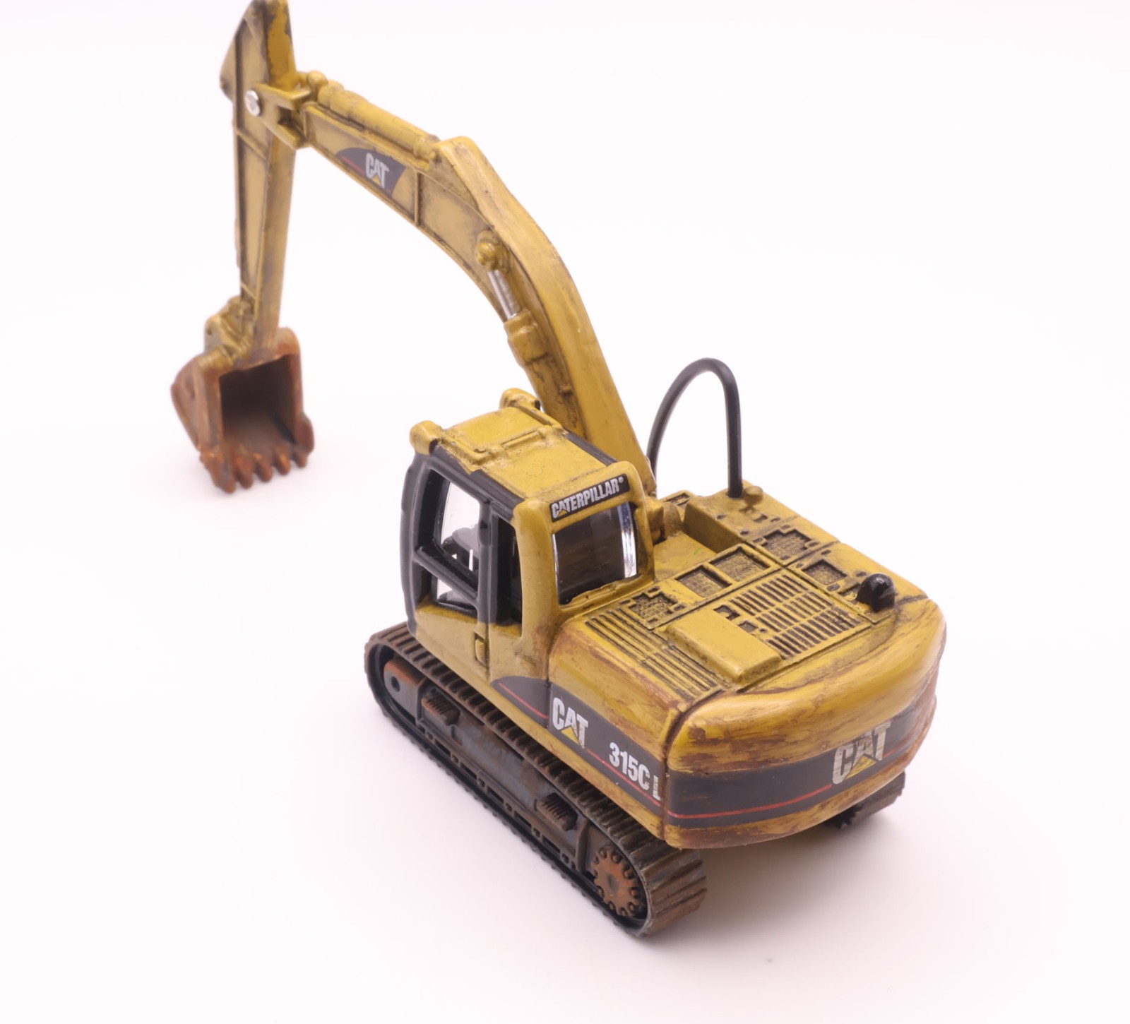 HO Caterpillar 315C L Excavator & Roll-off Dumpster Bundle Hand Weathered