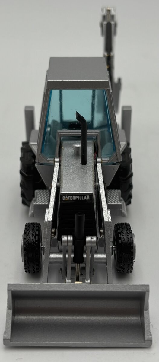 NZG 2851 1:50 Caterpillar 428 Backhoe Loader – Silver Edition LN/Box