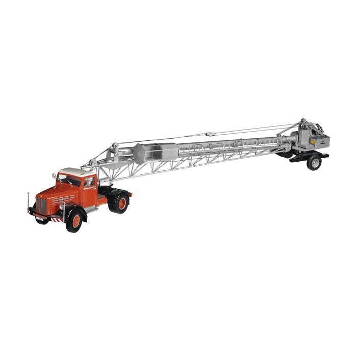 NZG 664 1:50 Scania L60 Truck Tractor with Liebherr F6 Crane Die Cast Set