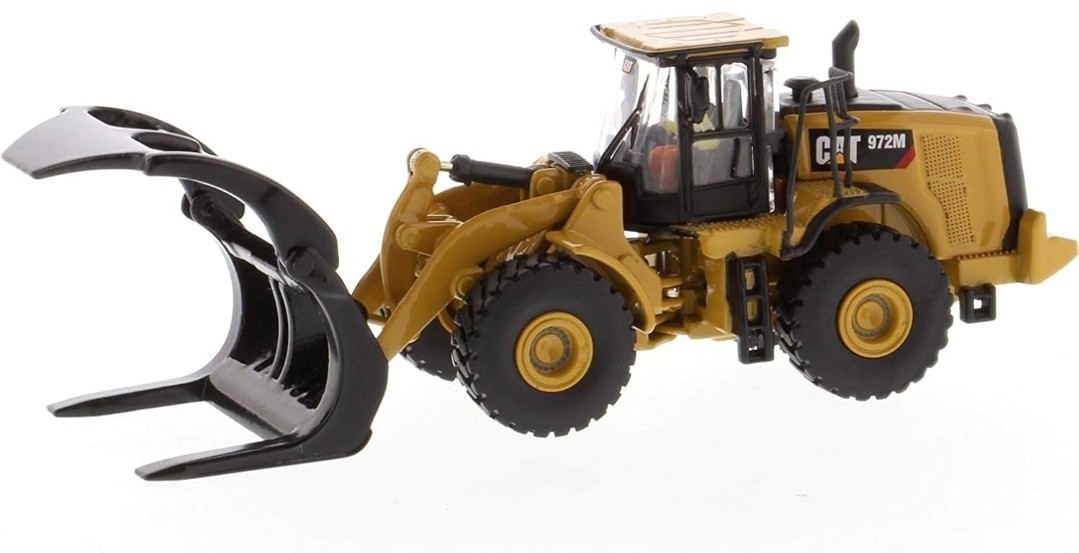 1/87 CAT Caterpillar 972M Wheel Loader w/ Log Fork – HO Series Diecast 85950