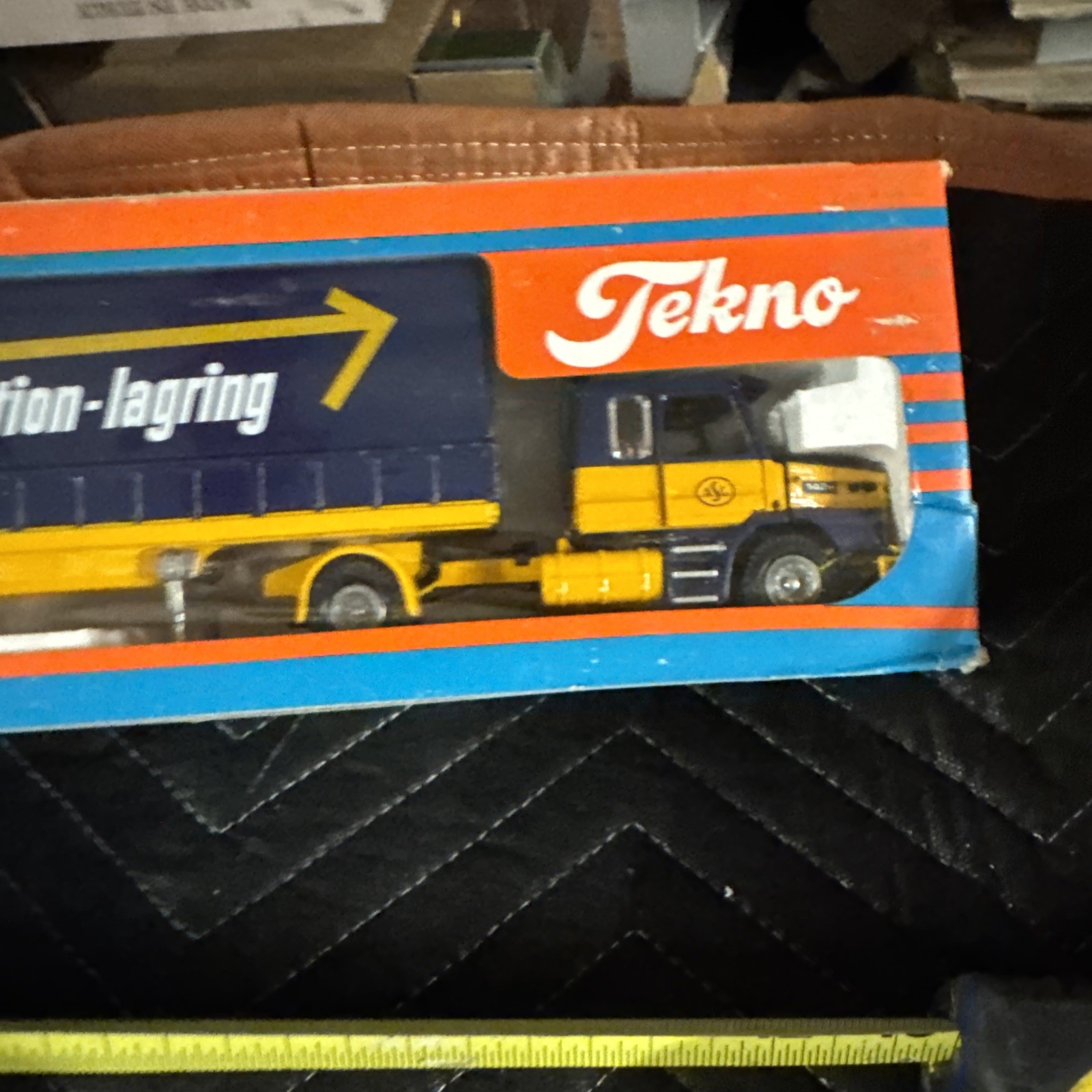 TEKNO 1/50 427 VOLVO F89 F 89 TRUCK WITH TRAILER ASG TRANSPORT