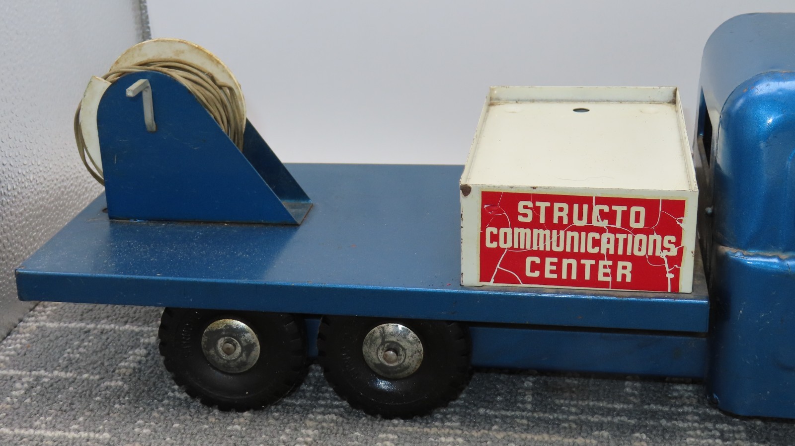 Vintage Structo Toys Communications Center Truck Pressed Steel USA