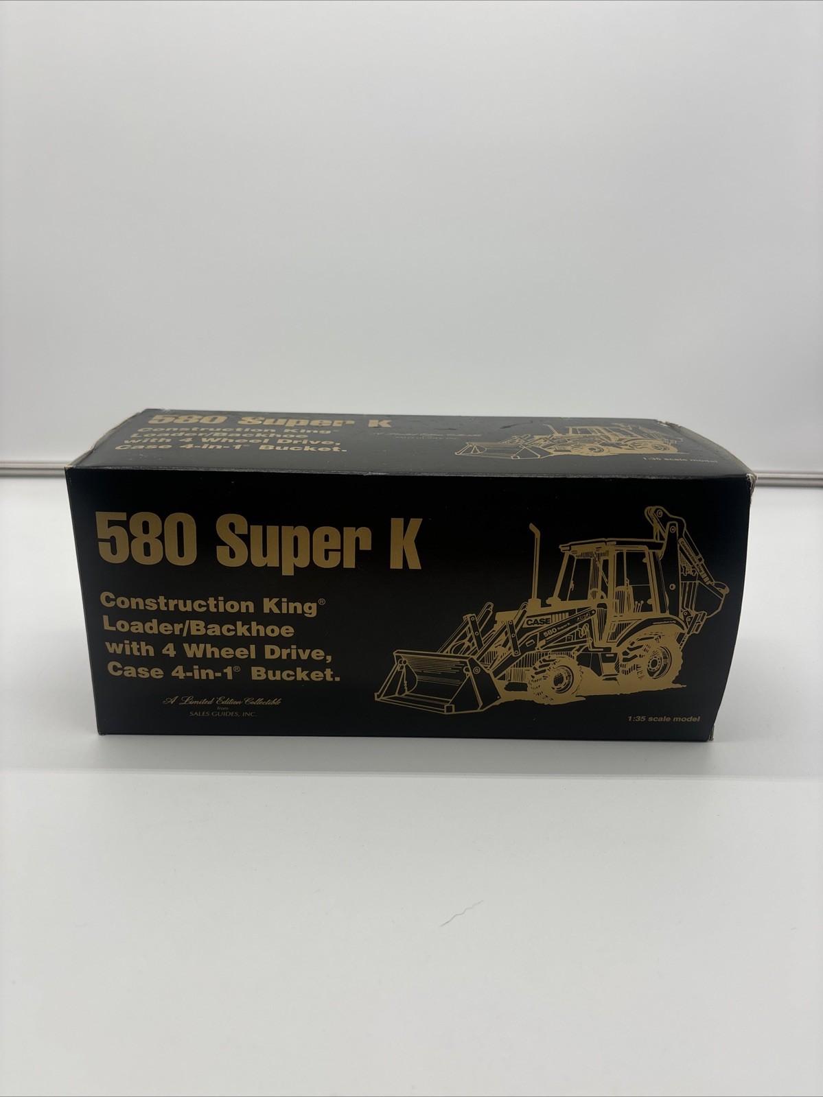 Case 580 Super K Backhoe Loader – Gold Edition – Conrad 1:35 Scale Model #2934