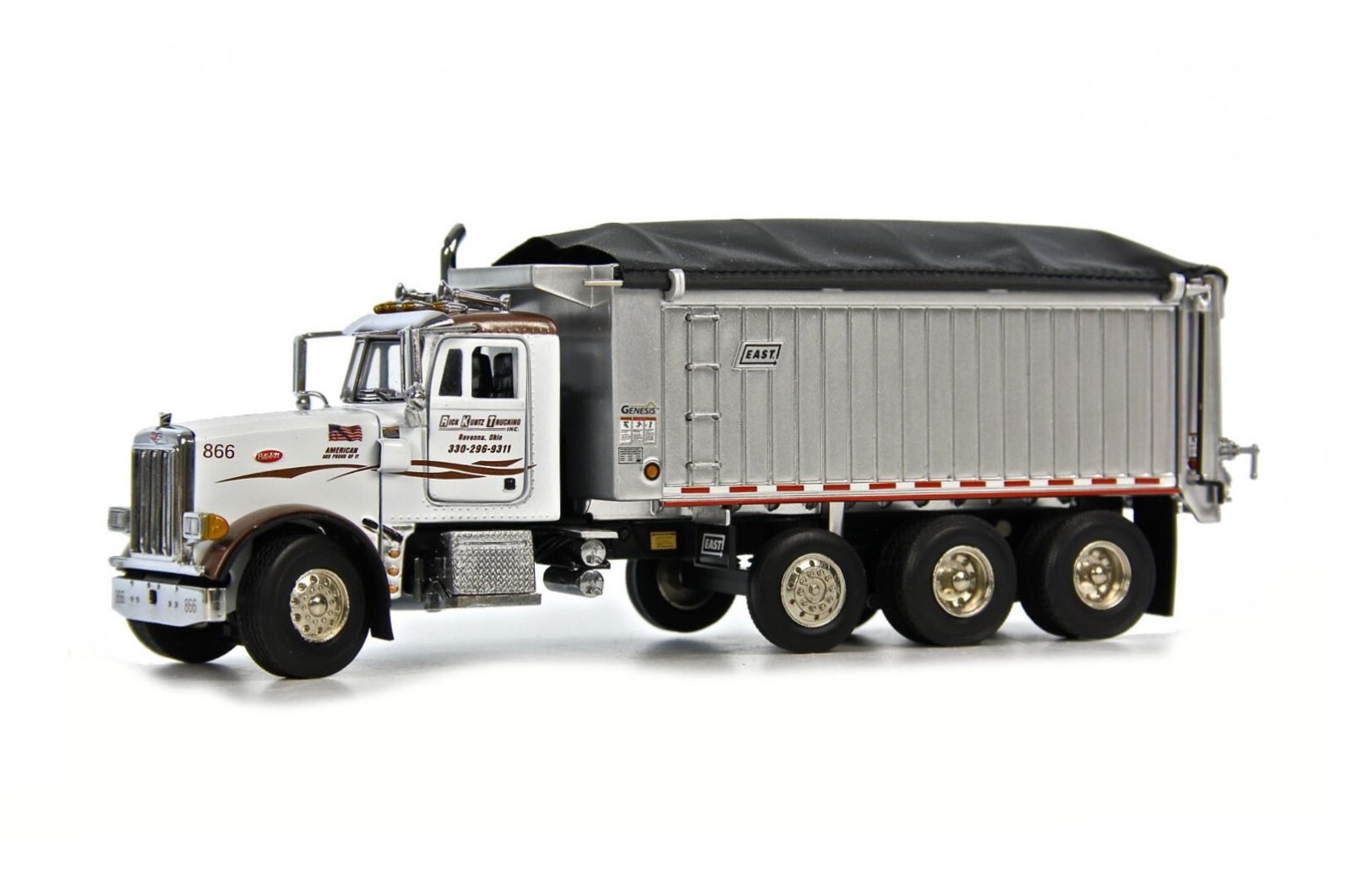 Sword 2042RKT Peterbilt 357 Rigid w/East Genesis Dump Body – R. Kuntz 1/50 MIB