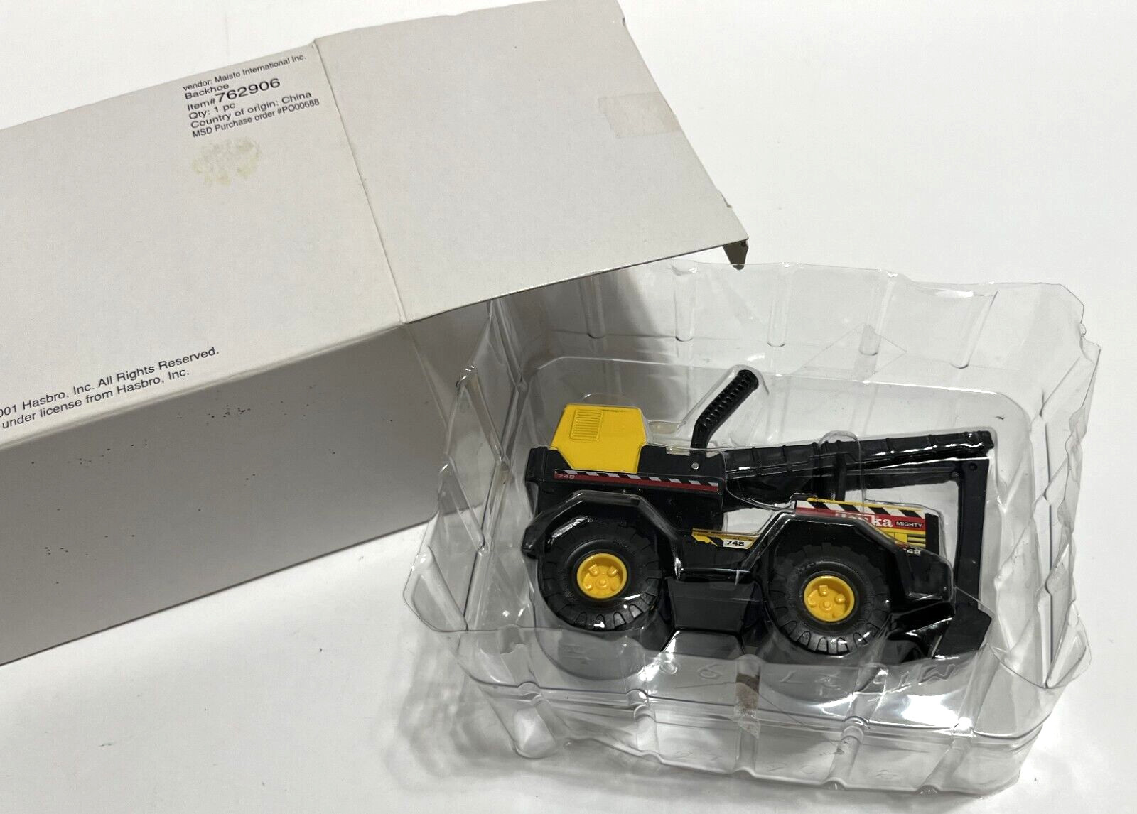 TONKA Hasbro Maisto International Item 762906 Backhoe Vintage 2001 NEW BOX