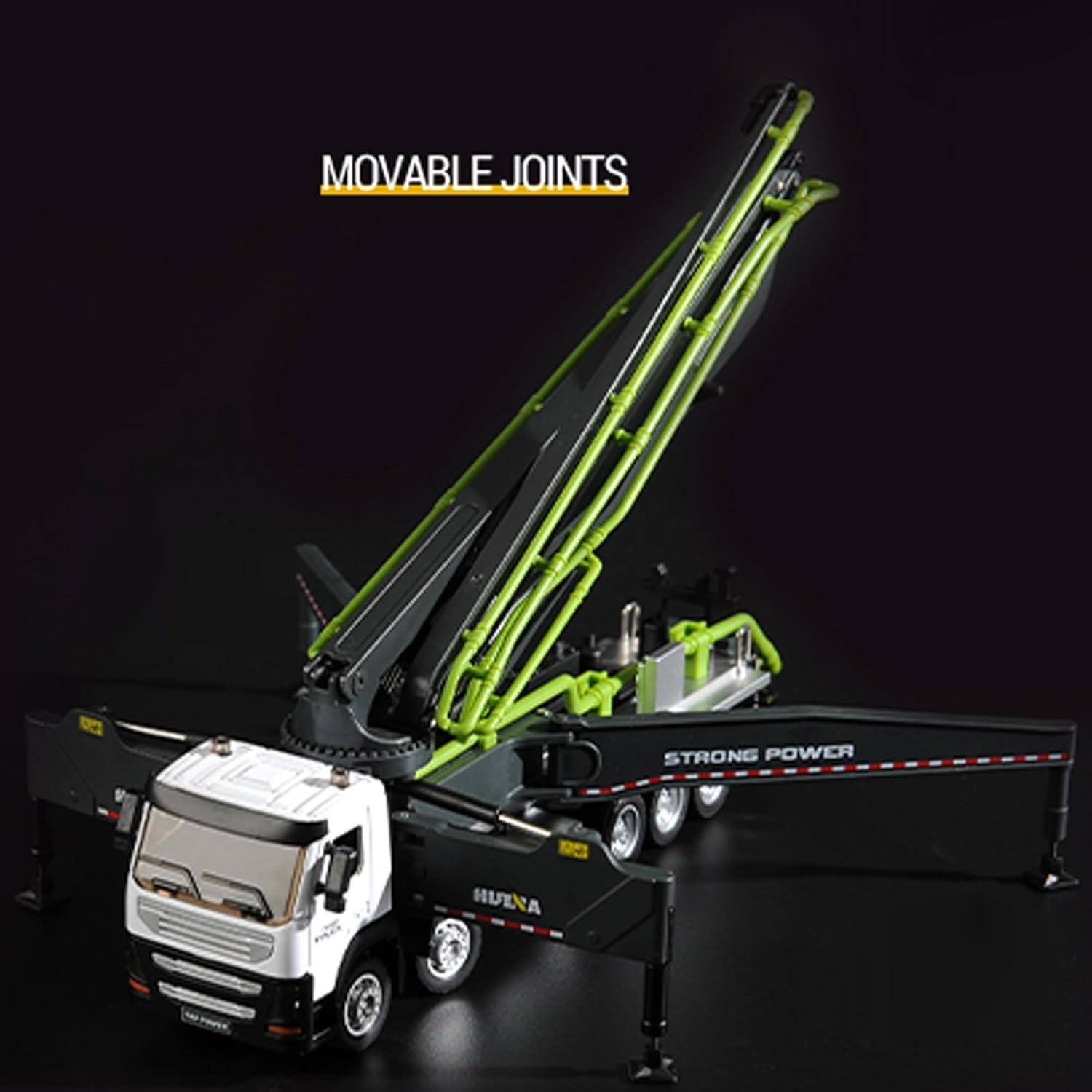 Concrete Pump Truck Construction Vehicles Toys,1:50 Scale Diecast Site Concre…