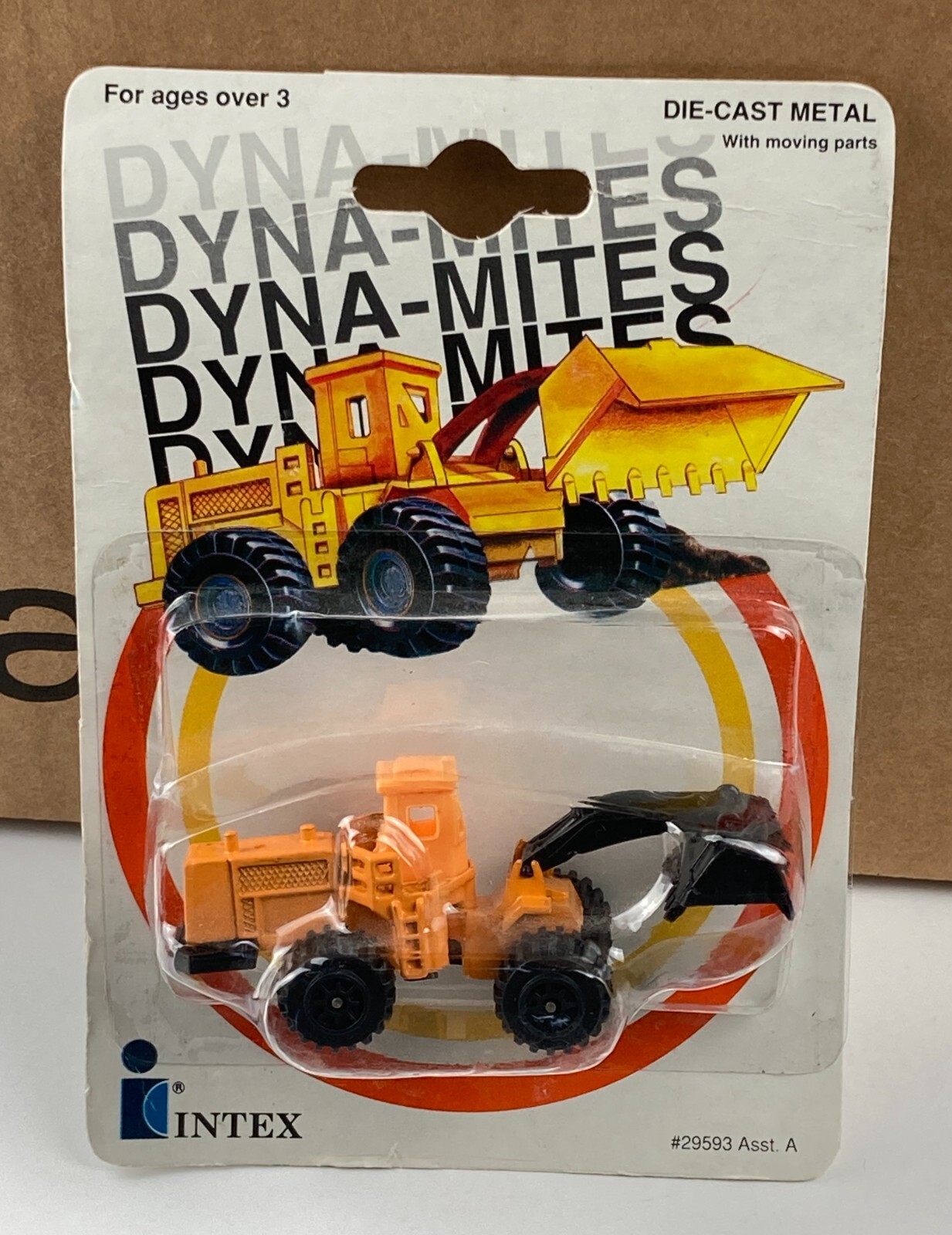 Vintage CAT Wheel Loader DYNA-MITES (1991) CONSTRUCTION TOY 1:64 #29593
