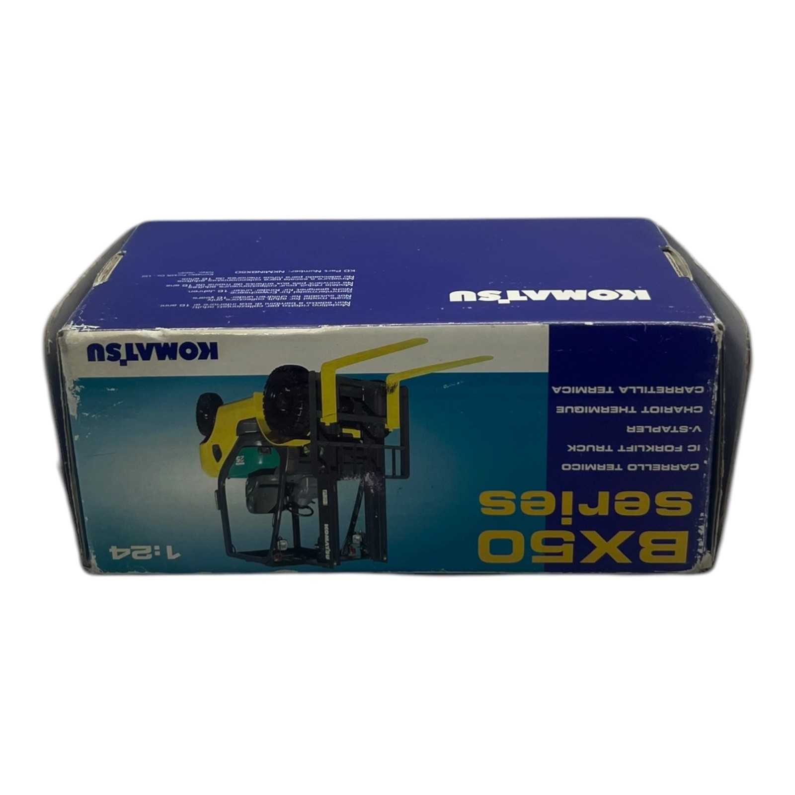 Komatsu BX50 Series Forklift 1:24 Diecast Model Toy – Boxed Construction Vehicle
