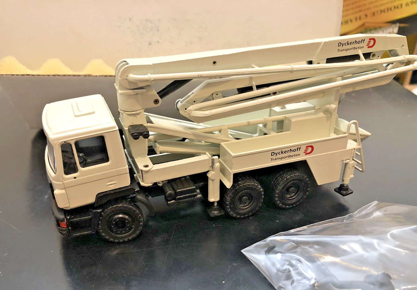 Conrad #3080 MAN Dyckerhoff Concrete Pump Truck Diecast Model – Scale 1:50