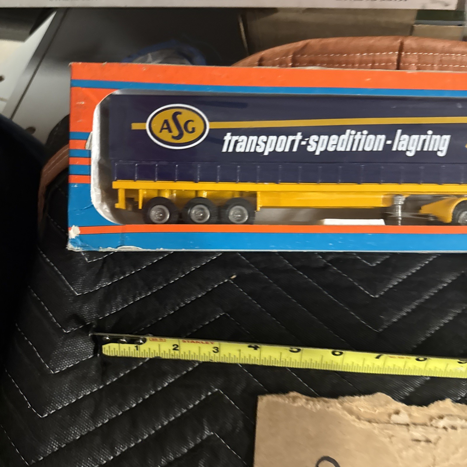 TEKNO 1/50 427 VOLVO F89 F 89 TRUCK WITH TRAILER ASG TRANSPORT