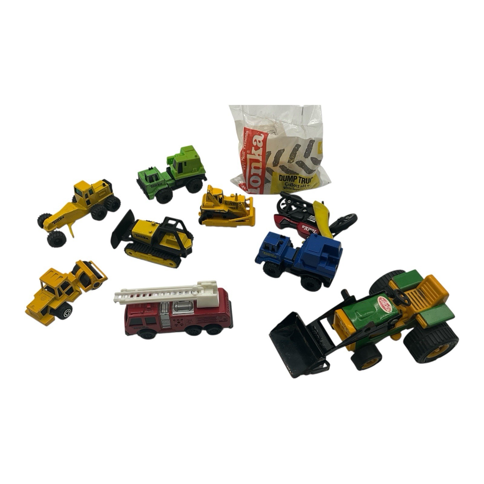 Tonka Mini Construction Vehicles And Misc Vehicles Different Scales Lot of 10