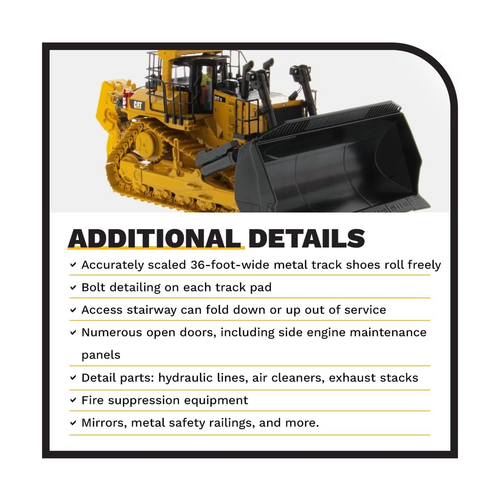 Diecast Masters 1:50 Caterpillar D11T CD Carrydozer | High Line Series Cat Tr…