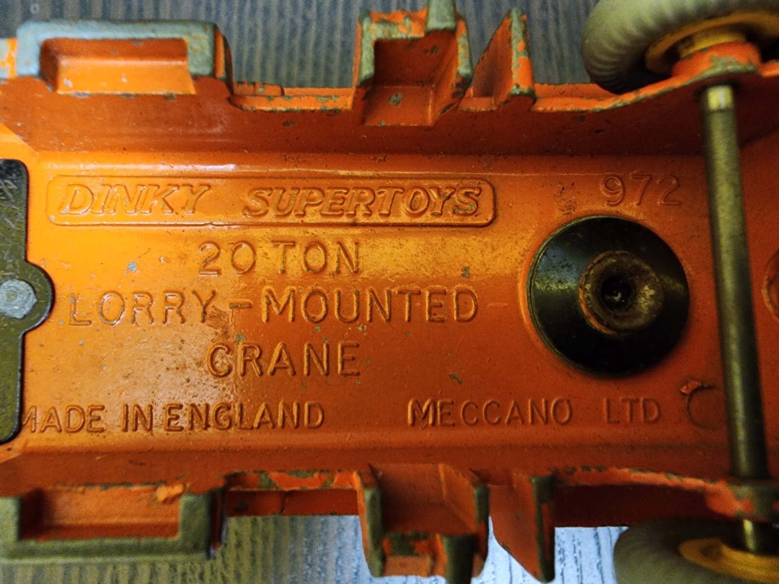 VINTAGE DINKY SUPERTOYS 20 TON LORRY-MOUNTED CRANE GERMAN #972 ENGLAND COMPLETE