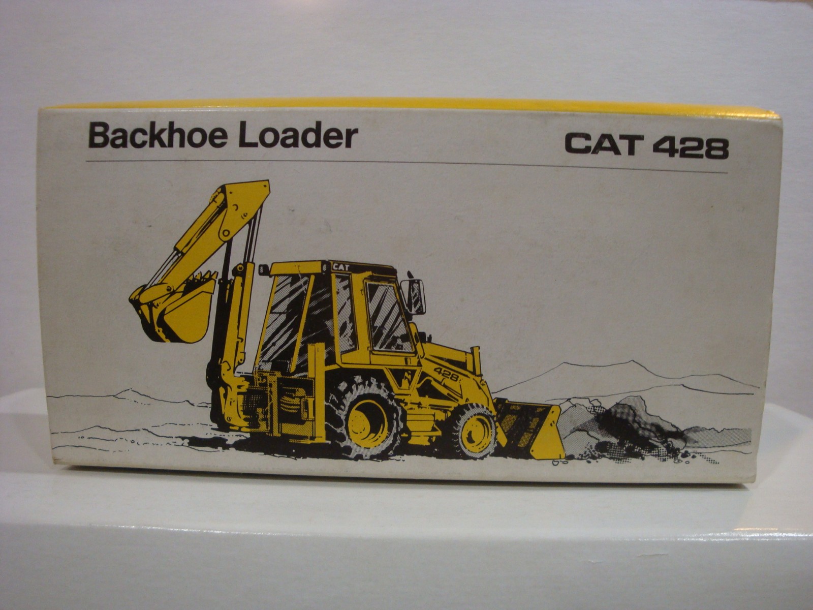 NZG CAT 428 Backhoe Loader #2851 1/50 Scale Very Good Good Sleeve