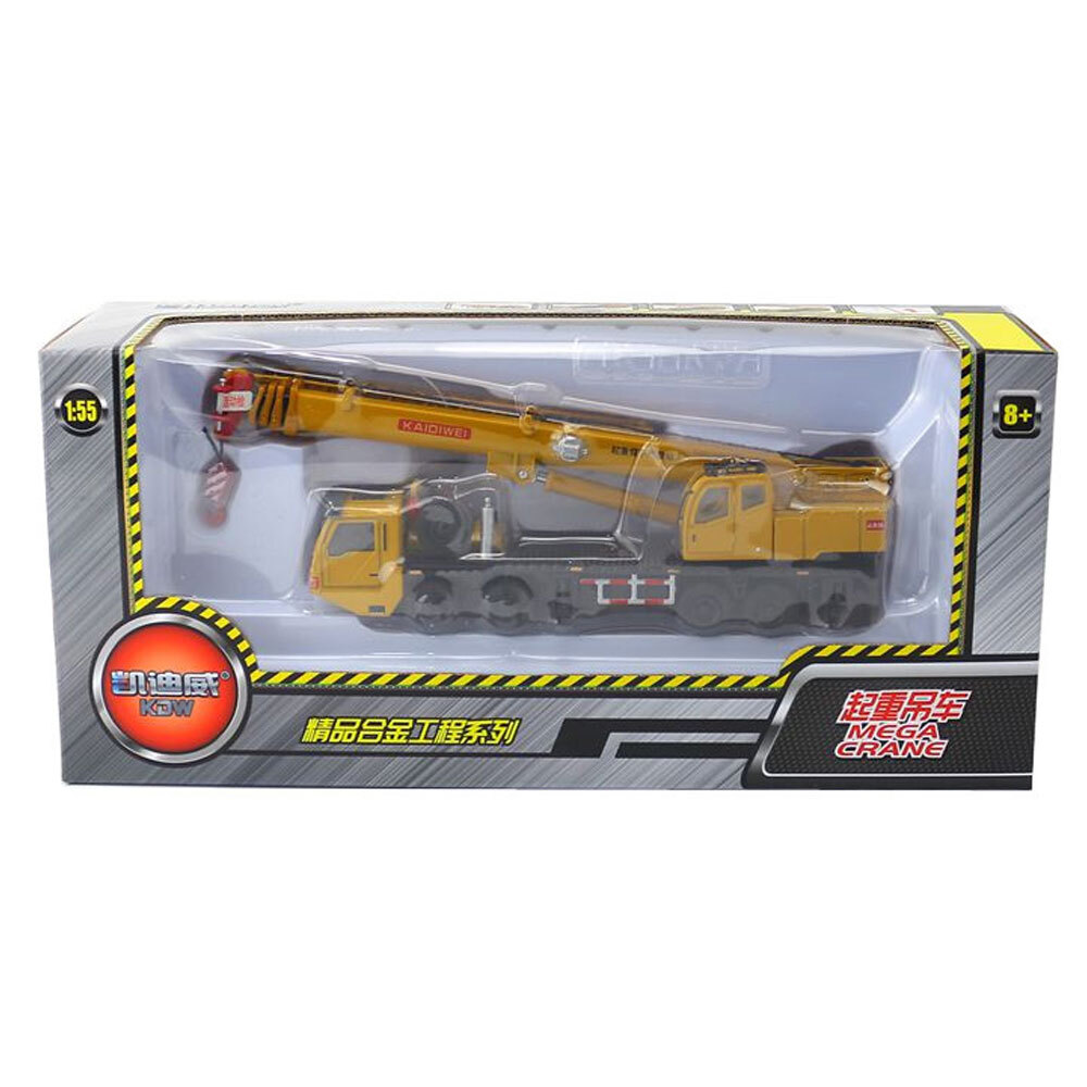 1:55 Crane Construction Vehicle Model Diecast Toy Truck Toys for Boys Kids Gifts
