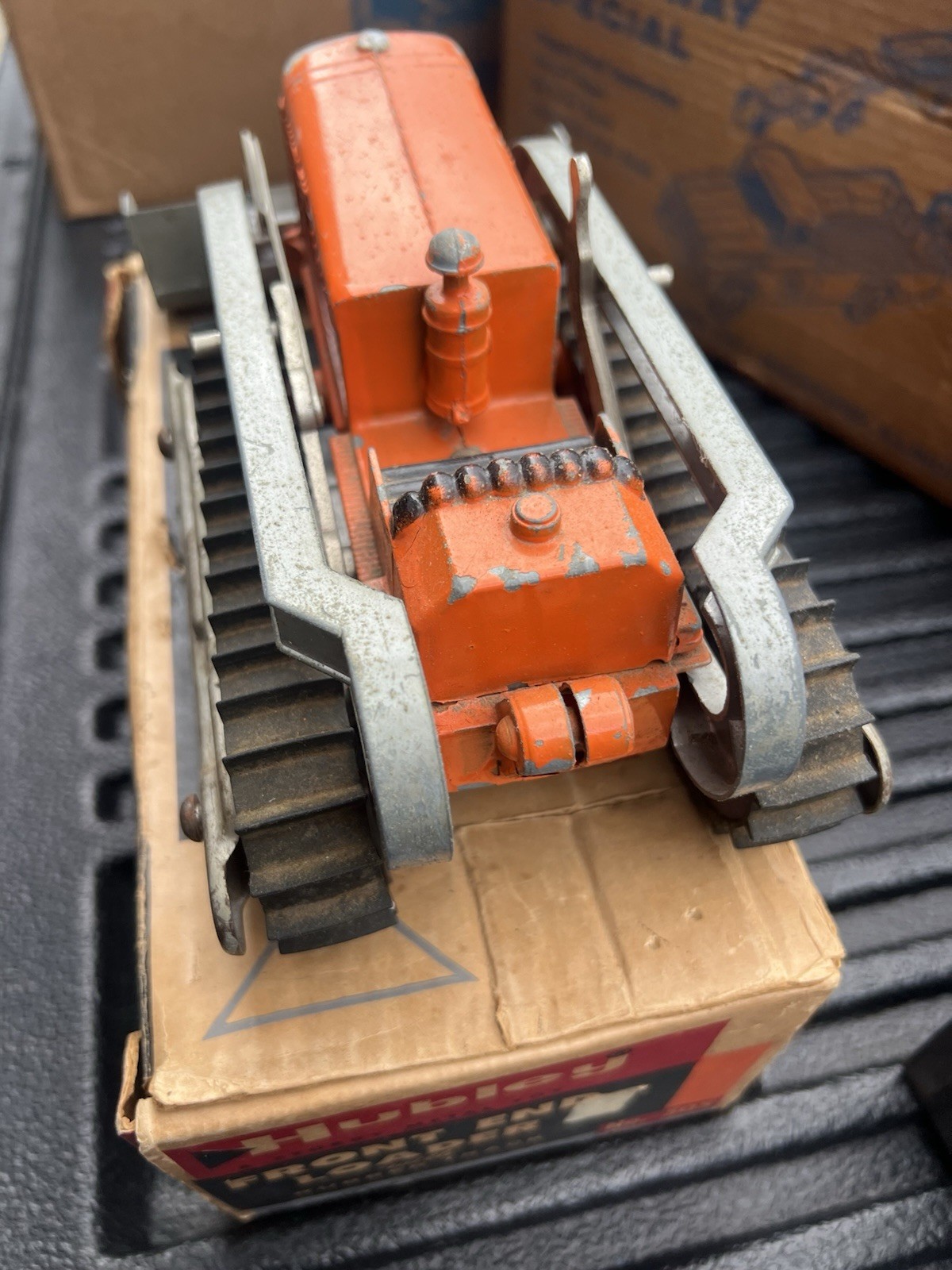 Vintage Hubley Front End Loader Bulldozer Diecast No. 505 Made in USA w box