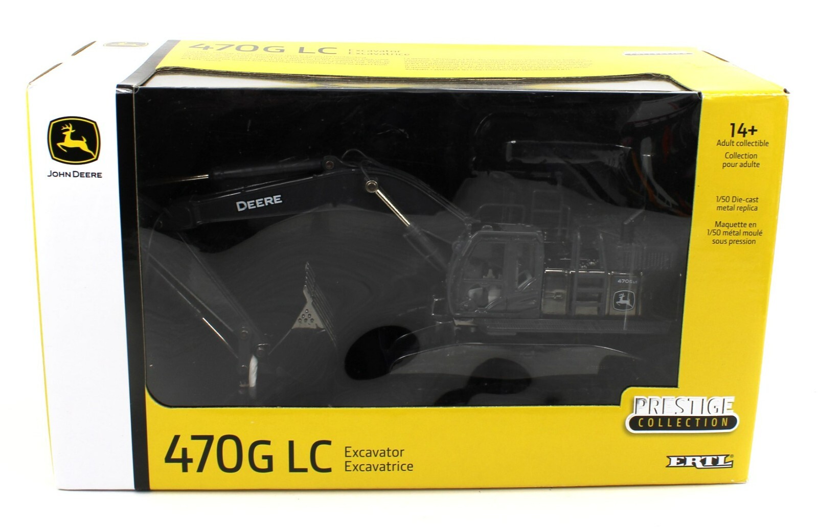 1:50 ERTL *JOHN DEERE* Model 470G LC EXCAVATOR *BLACK CHROME CHASE* NIB