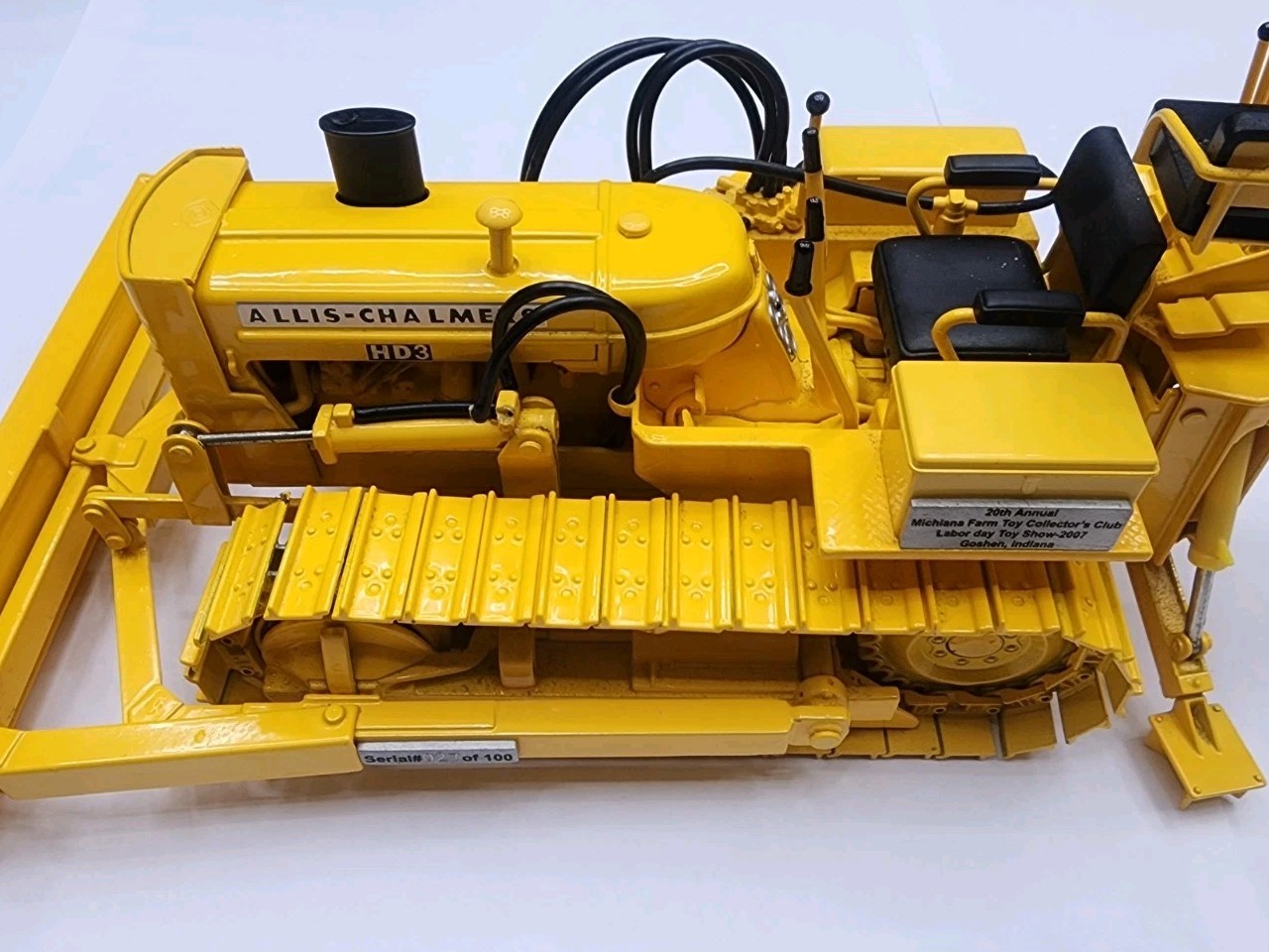 SpecCast Allis-Chalmers HD-3 Industrial 60 Backhoe & Blade 1/16 Diecast 27/100