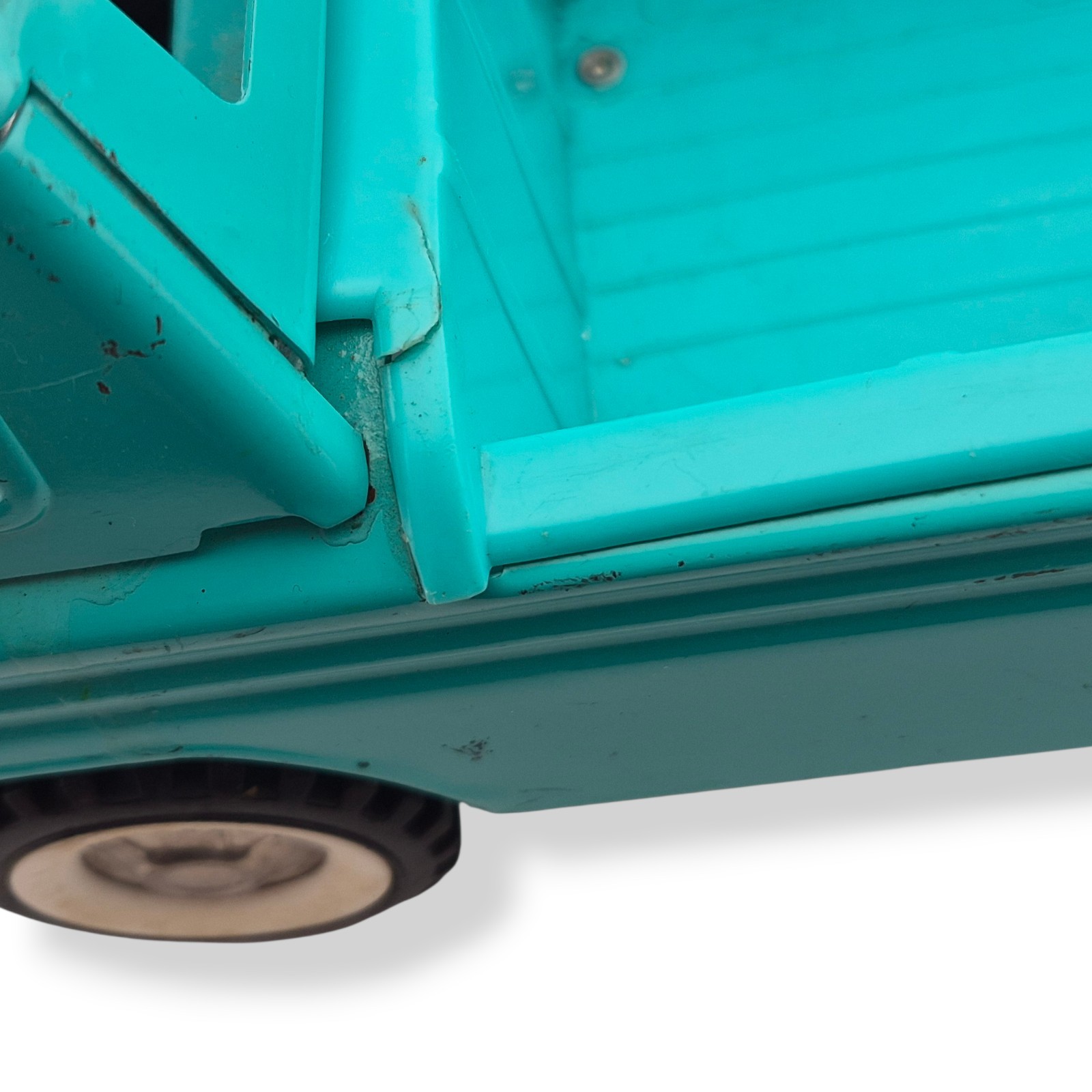 Vintage 1960s Structo Pressed Steel Chevy Corvair Rampside Pickup Truck Teal