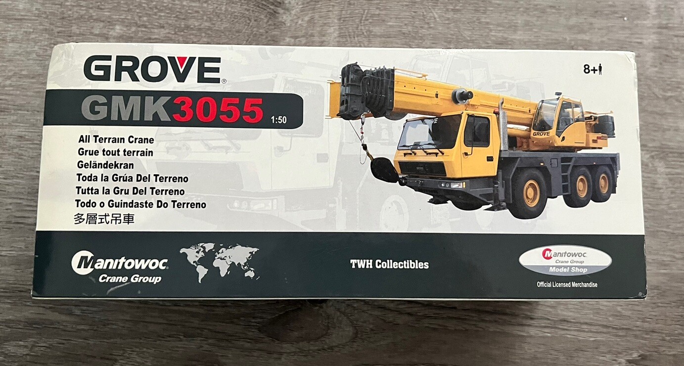 Grove GMK3055 Truck Crane – “YELLOW” – 1/50 – TWH #003-01004