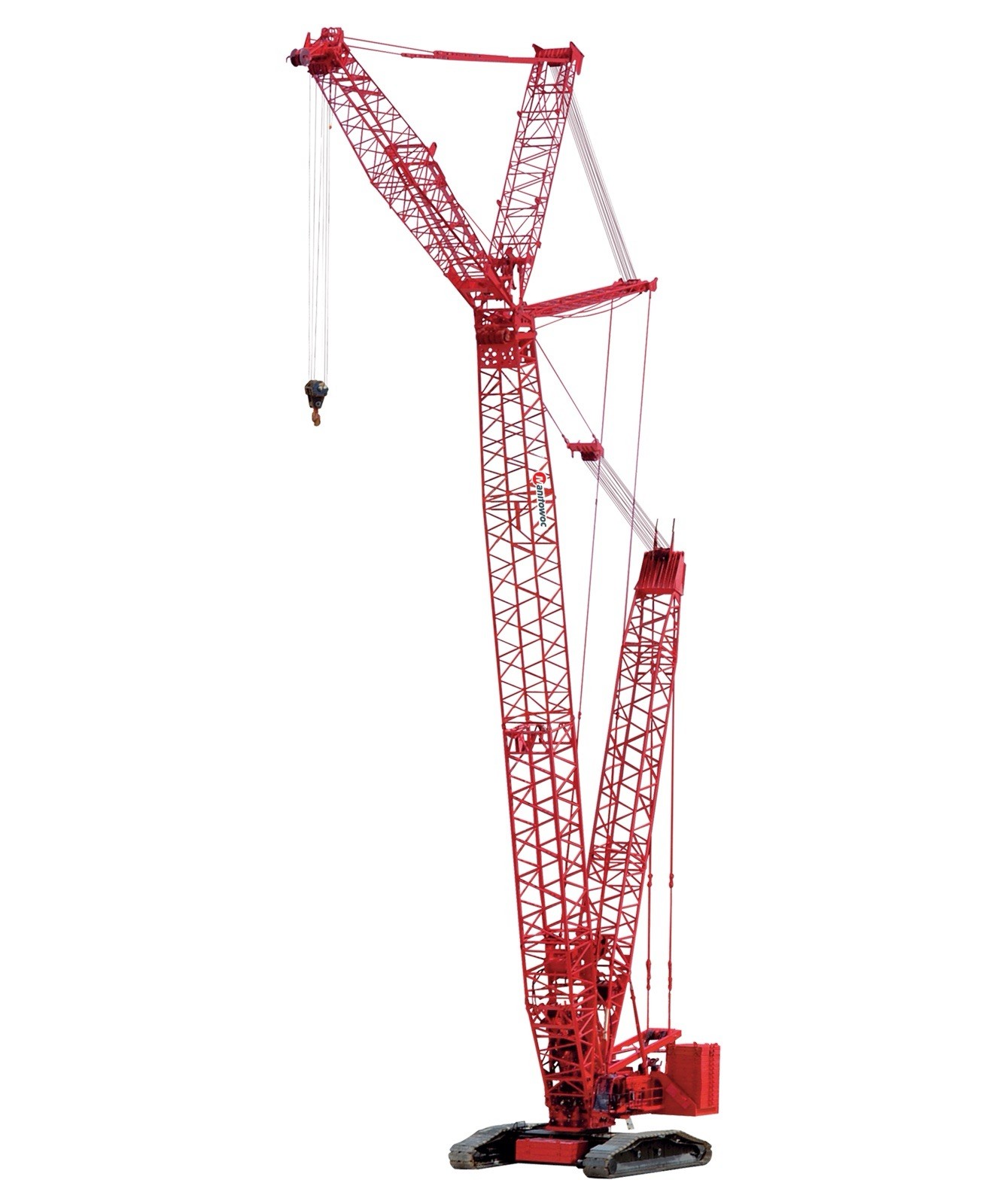 1/50 TWH Manitowoc 18000 Crawler Crane Red 284/300 Final Run Diecast Model