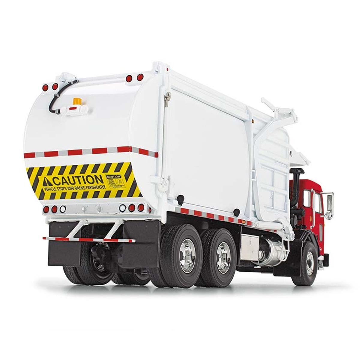 1/34 Red & White Peterbilt Model 520 with Wittke Front Loader & Dumpster 10-4335