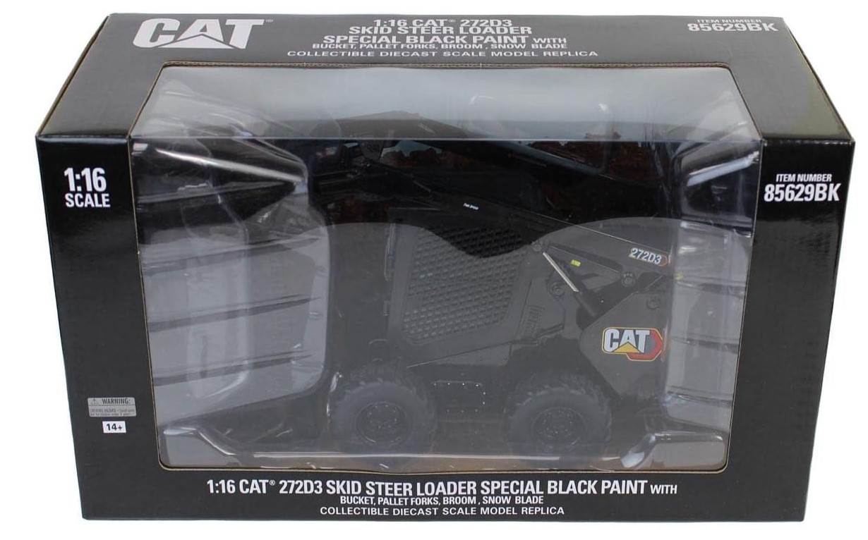 DIECAST MASTERS – CATERPILLAR 297D3 Black Skid Steer Loader with Accessories – 1/16…