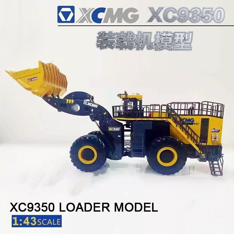 1/43 XCMG XC9350 Mining Wheeled Loader Construction Equipment Diecast Model