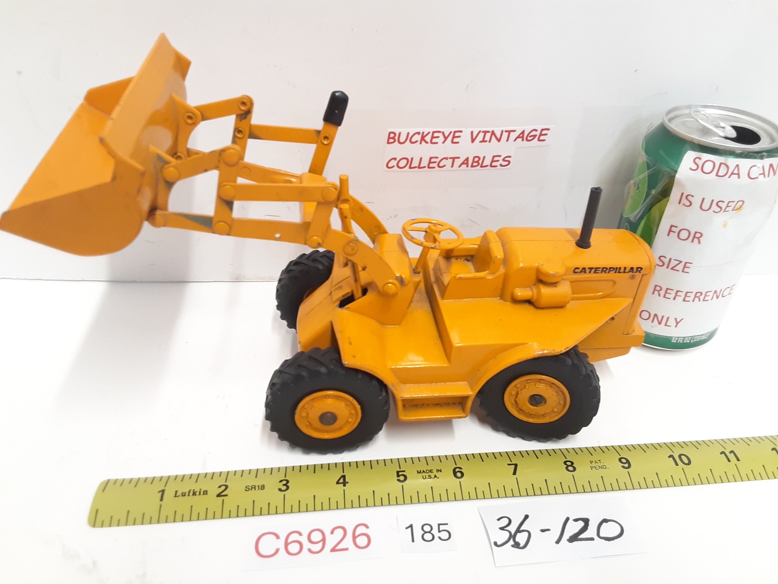 Vintage..ERTL Caterpillar 944 Traxcavator Rubber Tired Loader 1:16