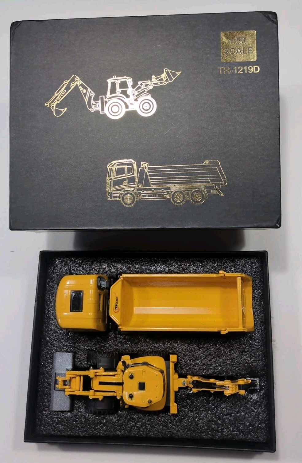 Top Race die cast metal construction excavator dump truck 2 pack NIB No R/C