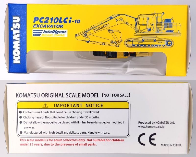 Komatsu 1/87 Scale Construction Machinery Model Set 11pcs Non-Retail Shareholder