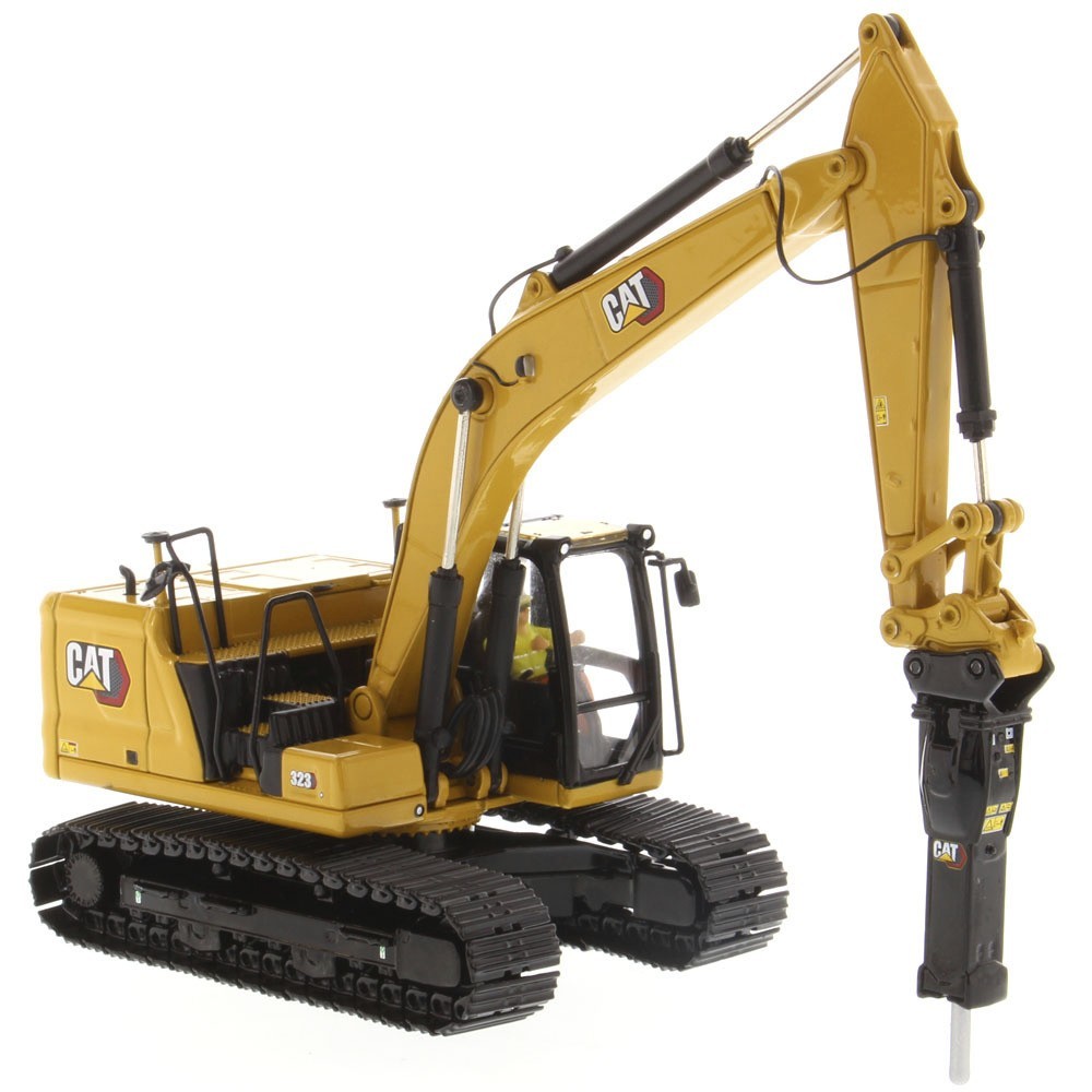 ⭐ 1:50 CAT 323 NEXT GEN HYDRAULIC EXCAVATOR W/ WORK TOOLS DIECAST MASTERS 85657⭐