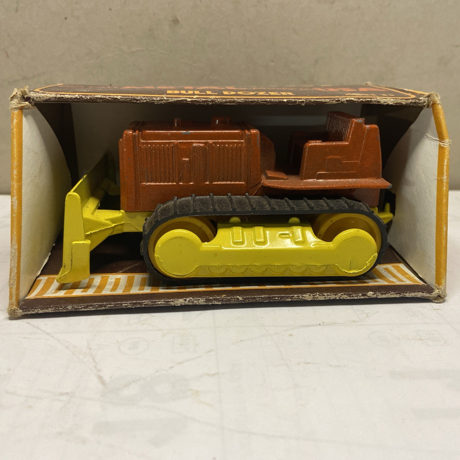 Vintage Tootsie Toys Diecast Bulldozer In Original Box Unplayed And Crane