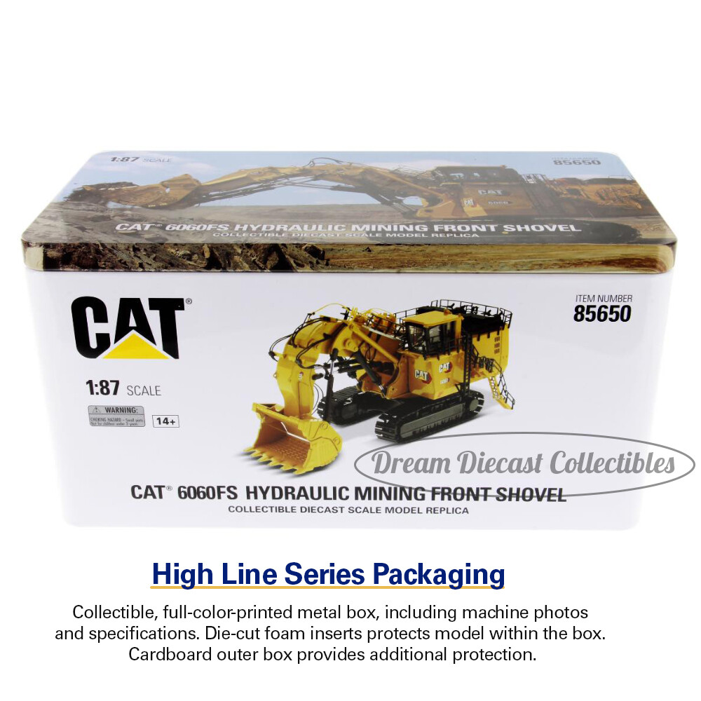 1:87 CAT CATERPILLAR 6060 FS HYDRAULIC MINING FRONT SHOVEL DIECAST MASTERS 85650