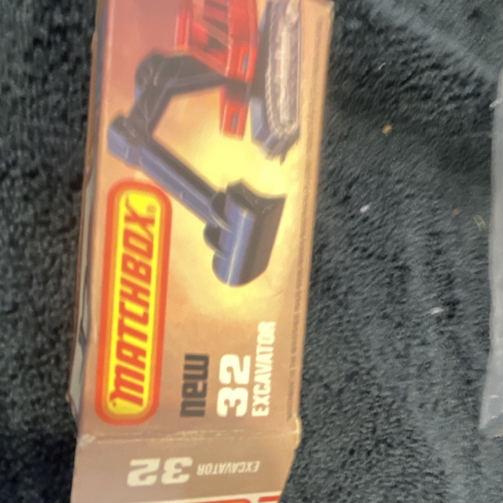 Matchbox No. 32 Excavator 1:72 Diecast Construction Vehicle Red Gray Black
