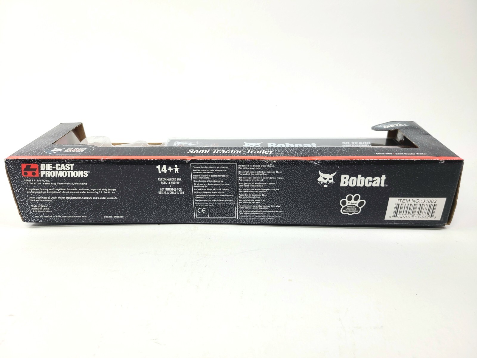 Bobcat Semi Truck 50 Years Unleashed – ERTL DCP 1:64 Scale Model #31882 New