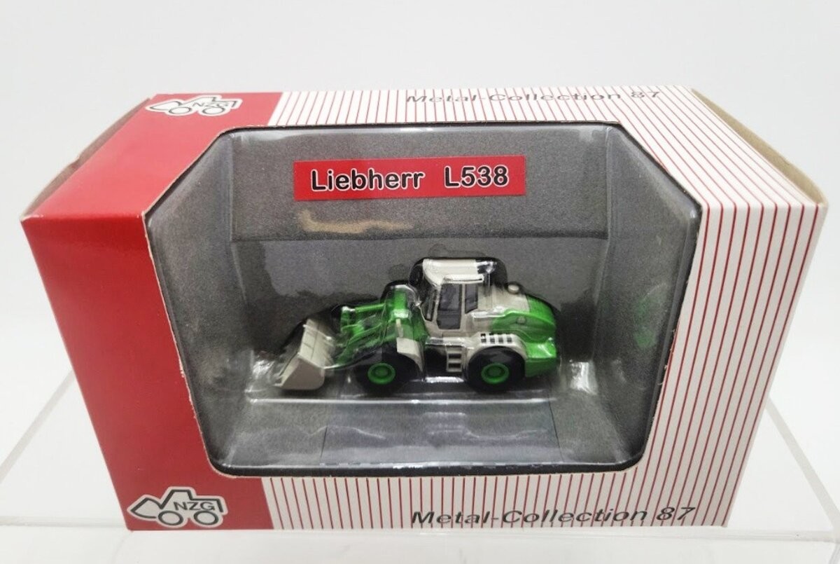 NZG 508-3 1:87/HO Scale Metal Collection Green/Gray Liebherr L538 Wheel Loader