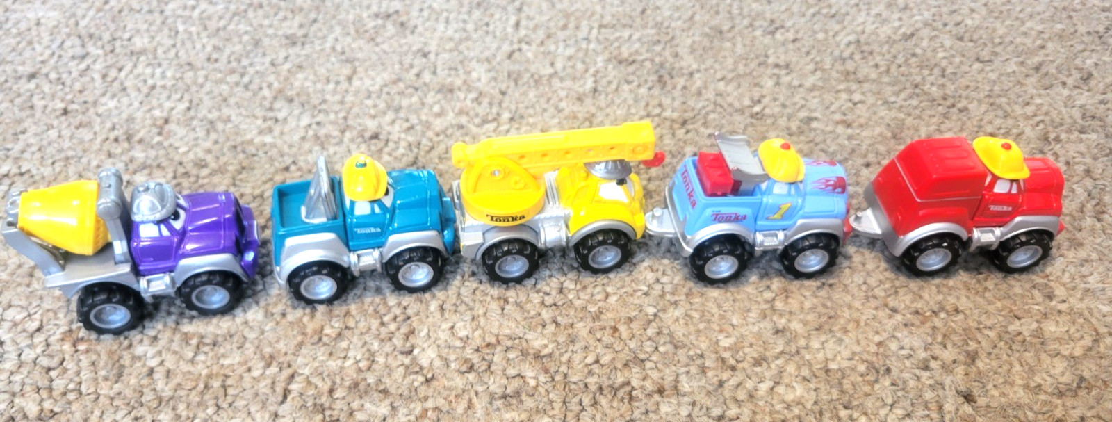 Tonka Lil Chuck & Friends Set of 5 Diecast Toy Trucks Maisto Hasbro 2000’s