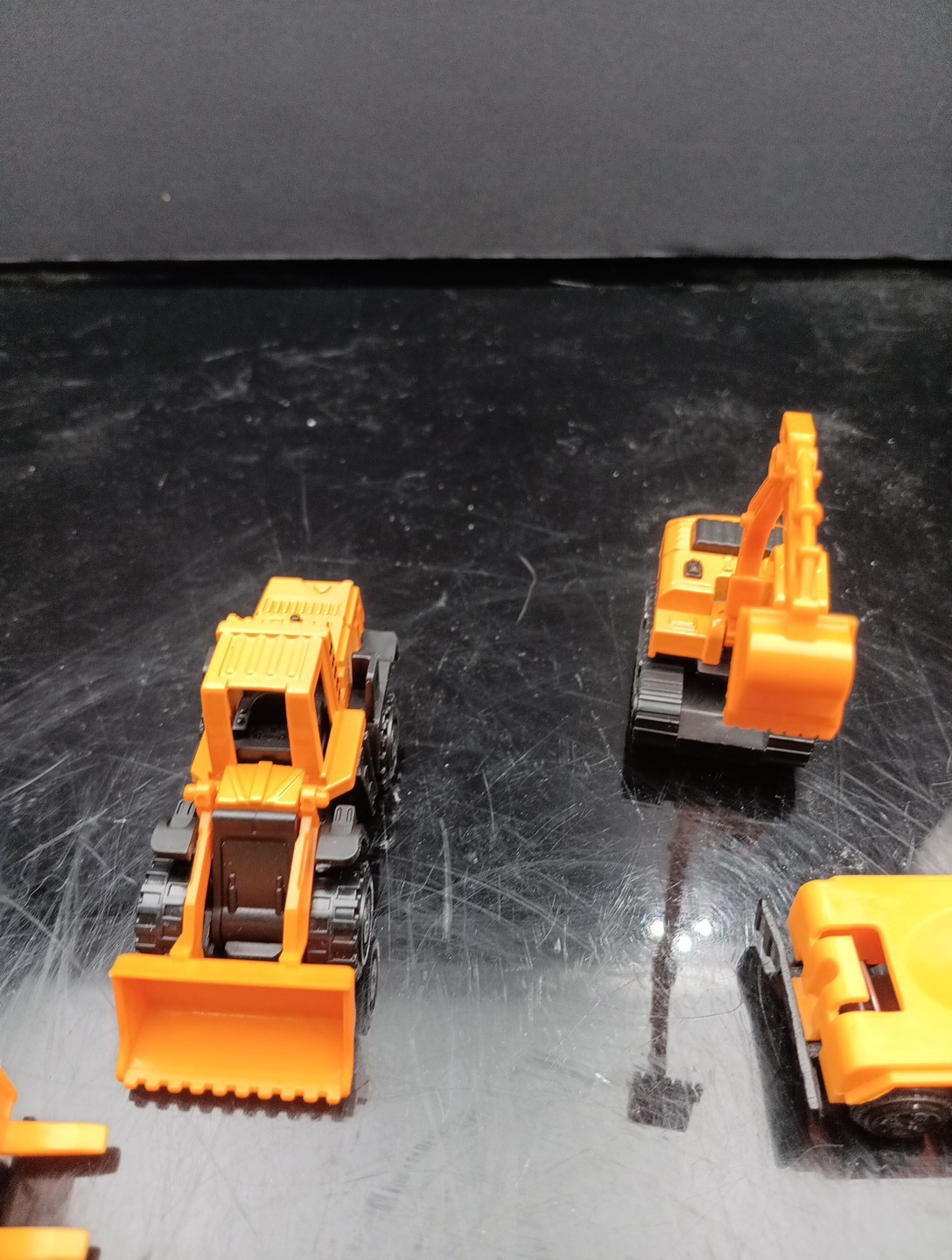 Lot Of 7 Various Metal Kids Toy Construction Vehicles Free Shipping! T2642